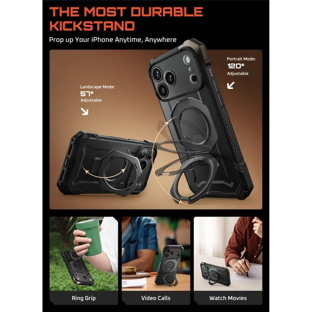 Etui Supcase Unicorn Beetle Grip Mag MagSafe do Apple iPhone 17 Pro Black