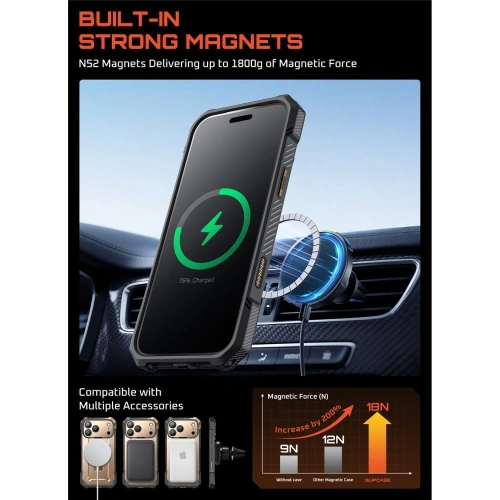 Etui Supcase Unicorn Beetle Grip Mag MagSafe do Apple iPhone 17 Pro Desert Gold