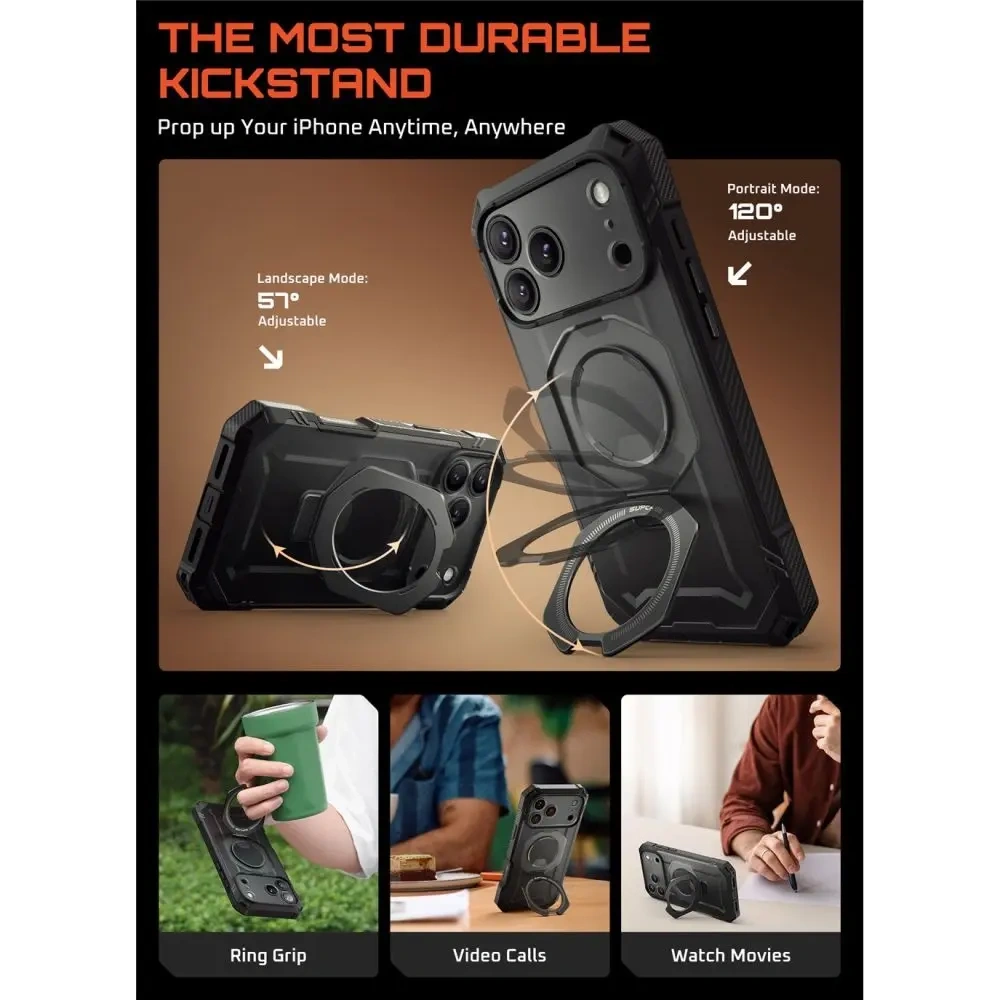 Etui Supcase Unicorn Beetle Grip Pro Mag MagSafe do Apple iPhone 17 Pro Black