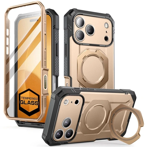 Etui Supcase Unicorn Beetle Grip Pro Mag MagSafe do Apple iPhone 17 Pro Desert Gold