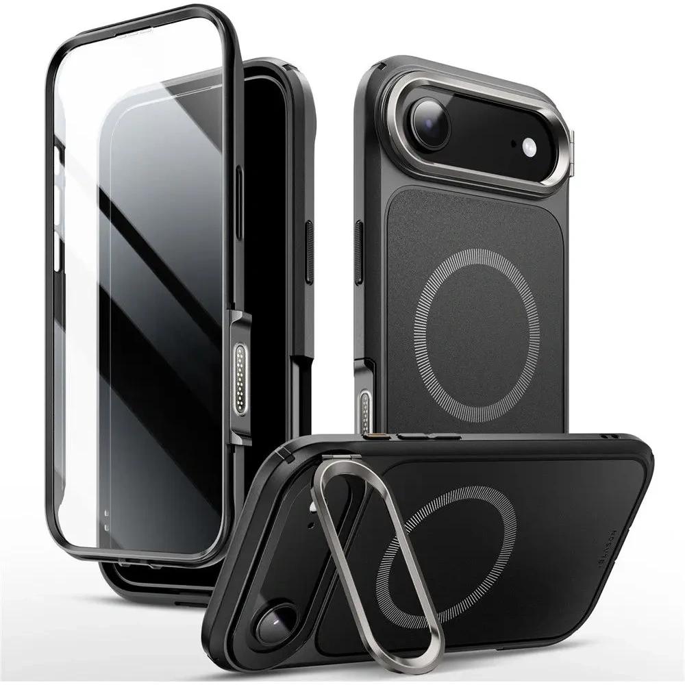 Etui Supcase IBLSN Ares Flip Mag MagSafe do Apple iPhone 17 Air Black
