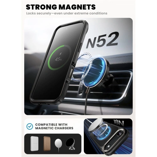 Etui Supcase IBLSN Ares Flip Mag MagSafe do Apple iPhone Air Black