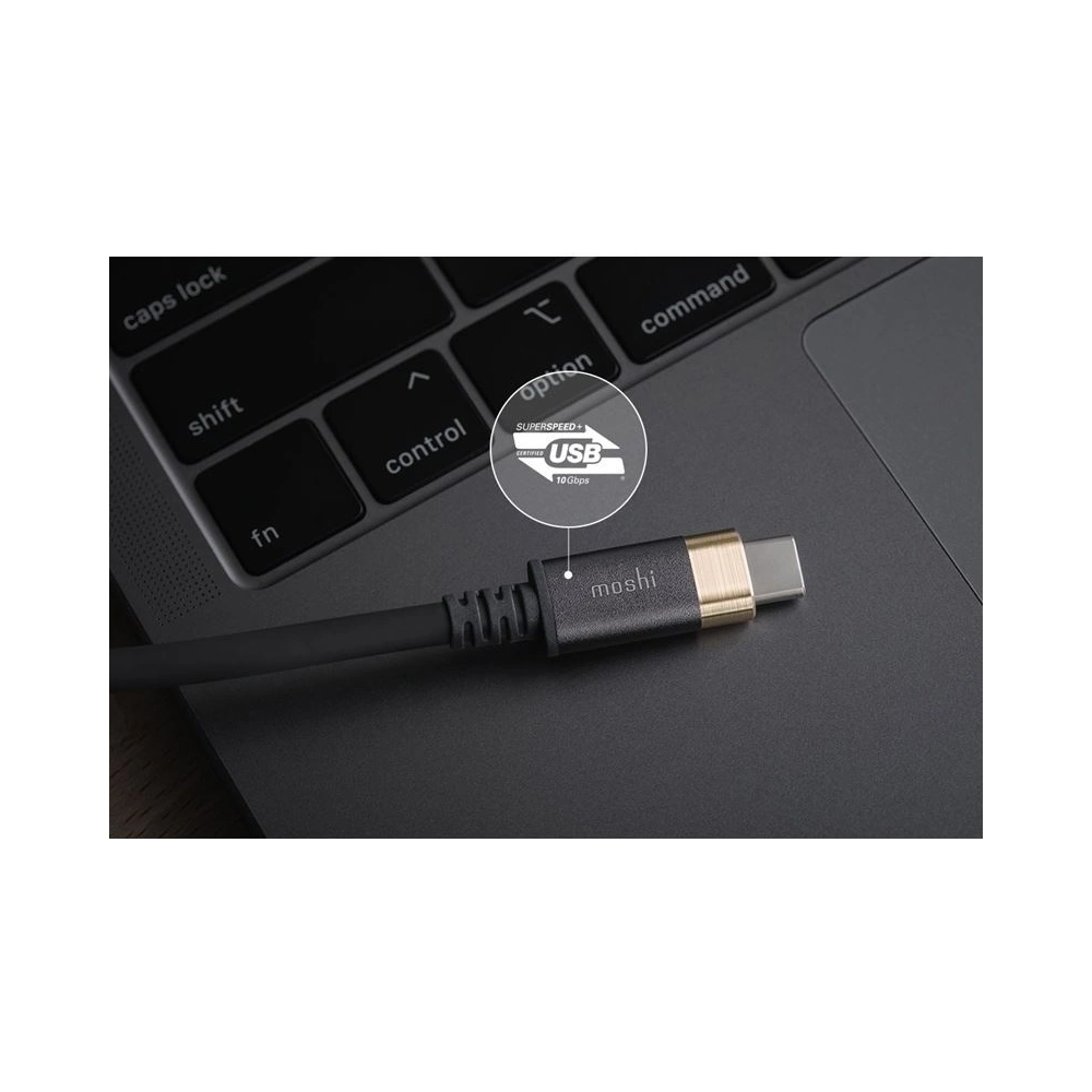 Hurtownia GSM - Kabel Moshi USB-C Monitor Cable Power Delivery 100 W, 4K (Šedá/Zlatá) - MOSH007GRYGLD - {ean13} - Hurt