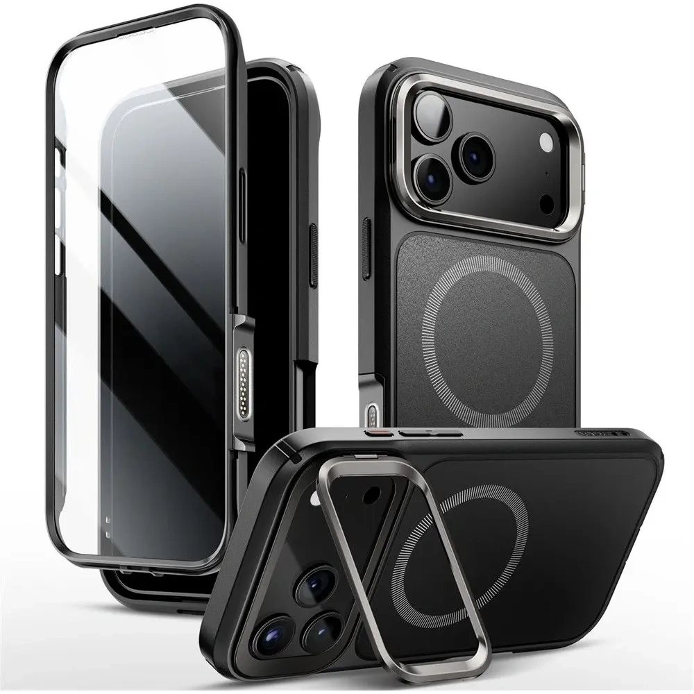 Etui Supcase IBLSN Ares Flip Mag MagSafe do Apple iPhone 17 Pro Max Black