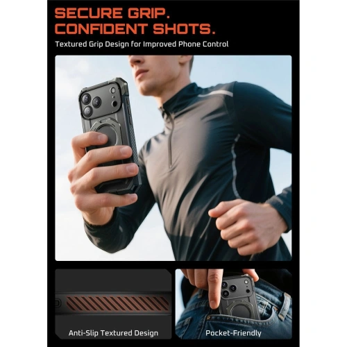 Etui Supcase Unicorn Beetle Grip Mag MagSafe do Apple iPhone 17 Pro Max Grey