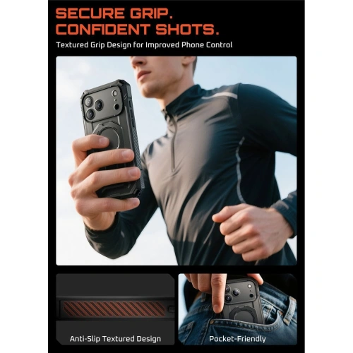 Etui Supcase Unicorn Beetle Grip Pro Mag MagSafe do Apple iPhone 17 Pro Max Black