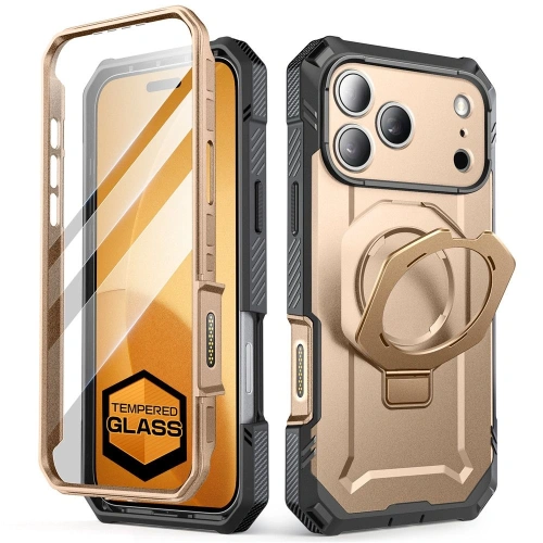Etui Supcase Unicorn Beetle Grip Pro Mag MagSafe do Apple iPhone 17 Pro Max Desert Gold
