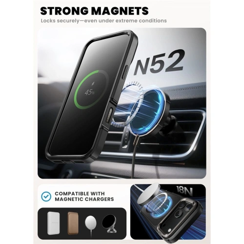 Etui Supcase IBLSN Ares Flip Mag MagSafe do Apple iPhone 17 Pro Black