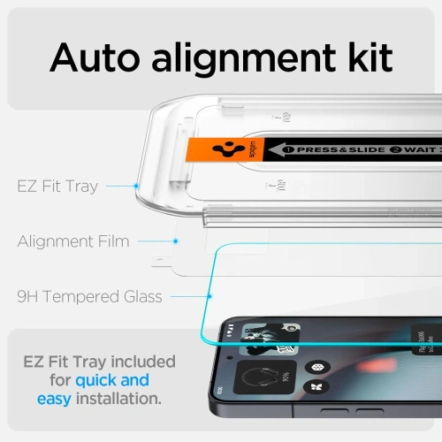 Szkło hartowane Spigen Glas.tr ez Fit do Nothing Phone 3 Clear [2 PACK]