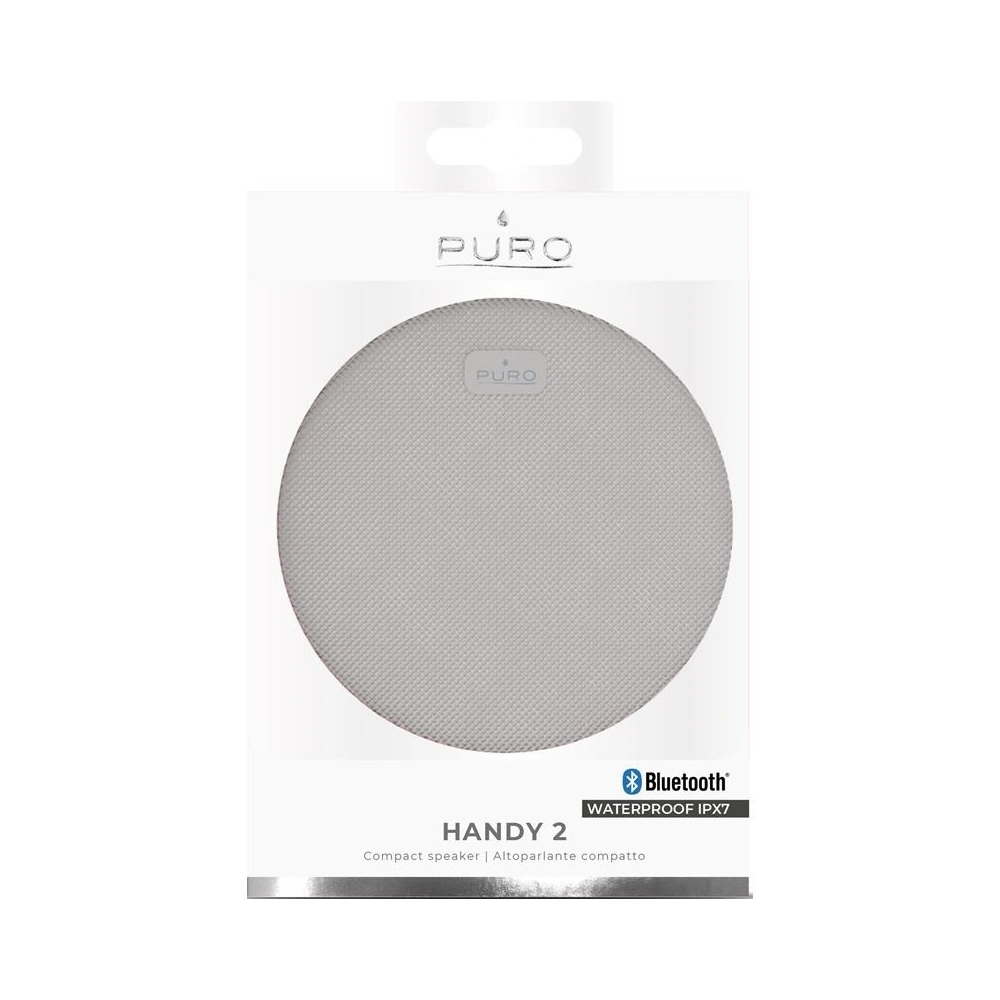 Wholesale PURO External Handy 2 Speaker Bluetooth IPX7 (gray) - PUR041GRY - {ean13} - Hurt