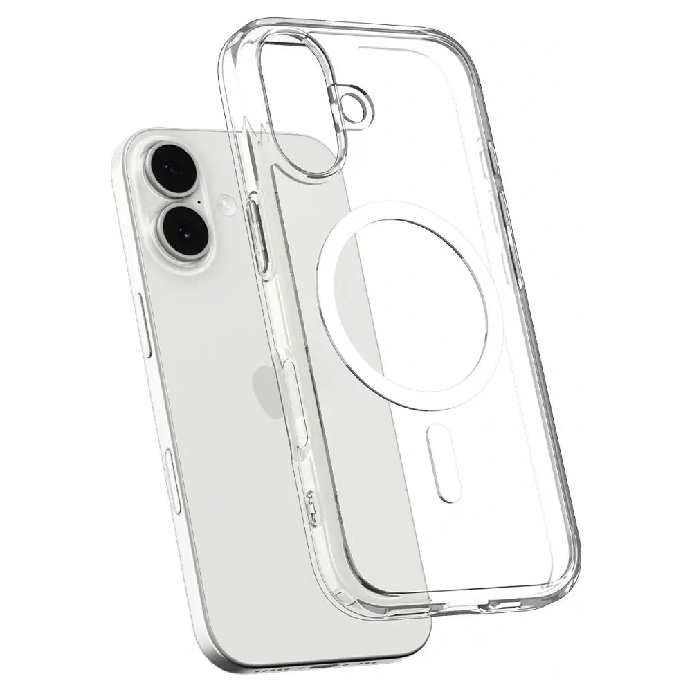 Etui Spigen Ultra Hybrid Mag MagSafe do Apple iPhone 17 Clear/white