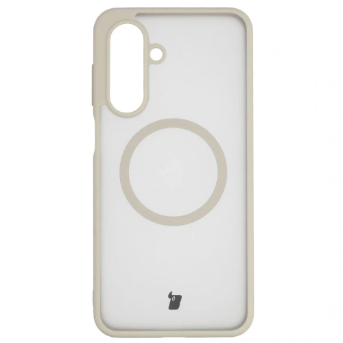 Etui z pierścieniem magnetycznym Bizon Case MatteO do Samsung Galaxy A17 5G przydymione-beżowe