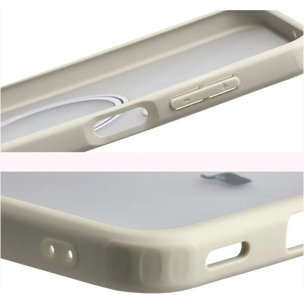 Etui z pierścieniem magnetycznym Bizon Case MatteO do Samsung Galaxy A17 5G przydymione-beżowe
