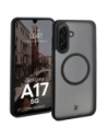 Etui z pierścieniem magnetycznym Bizon Case MatteO do Samsung Galaxy A17 5G przydymione-czarne