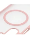Etui z pierścieniem magnetycznym Bizon Case MatteO do Samsung Galaxy A17 5G przydymione-jasnoróżowe