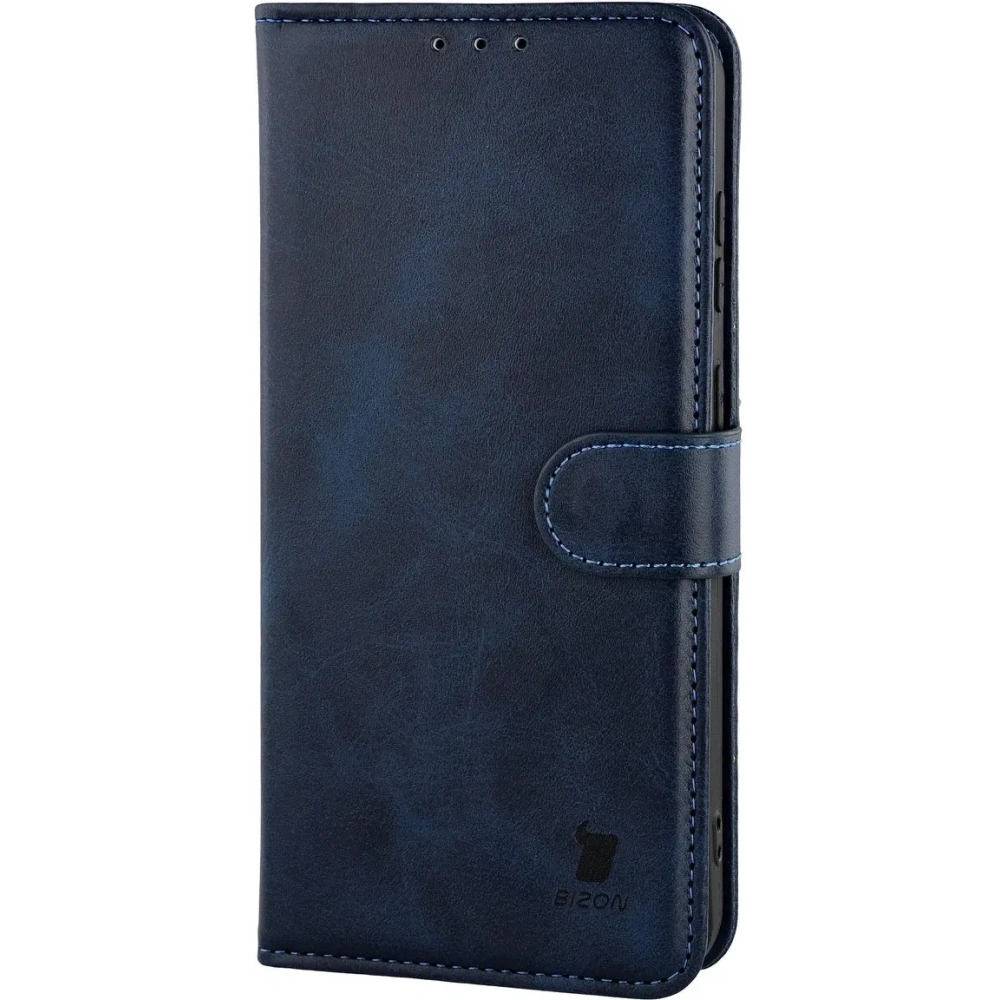 Etui z klapką Bizon Case Pocket do Samsung Galaxy S25 FE granatowe