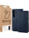Etui z klapką Bizon Case Pocket do Samsung Galaxy S25 FE granatowe