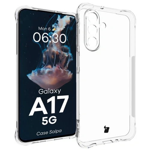Elastyczne etui Bizon Case Salpa do Samsung Galaxy A17 5G przezroczyste