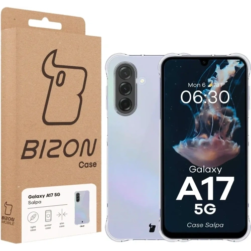 Elastyczne etui Bizon Case Salpa do Samsung Galaxy A17 5G przezroczyste