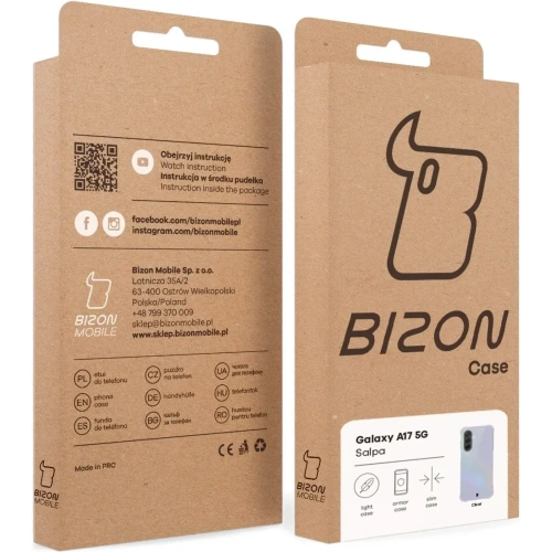 Elastyczne etui Bizon Case Salpa do Samsung Galaxy A17 5G przezroczyste