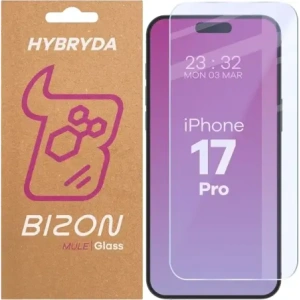 Elastyczne szkło hybrydowe Bizon Glass Mule do Apple iPhone 17 Pro