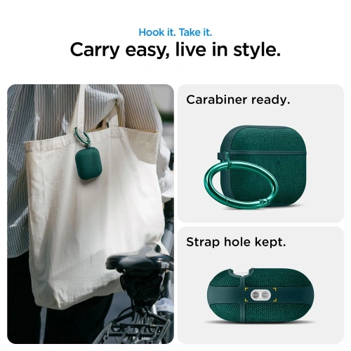 Etui Spigen Urban Fit do Apple AirPods Pro 3 Midnight Green