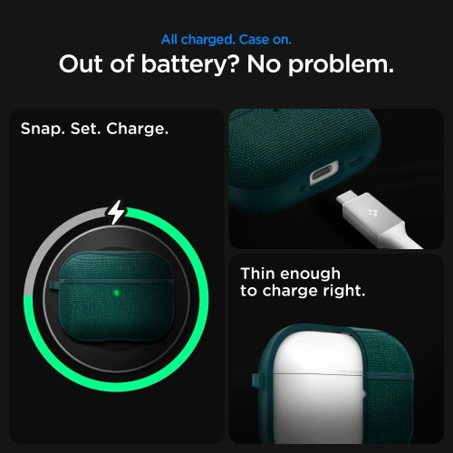 Etui Spigen Urban Fit do Apple AirPods Pro 3 Midnight Green