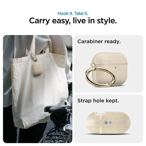 Etui Spigen Urban Fit do Apple AirPods Pro 3 Dune Beige