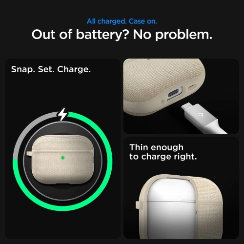 Etui Spigen Urban Fit do Apple AirPods Pro 3 Dune Beige