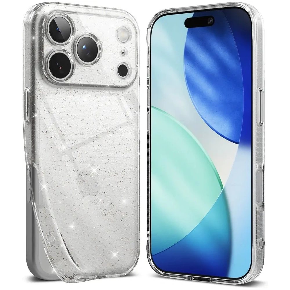 Etui Ringke Air do Apple iPhone 17 Pro Glitter Clear