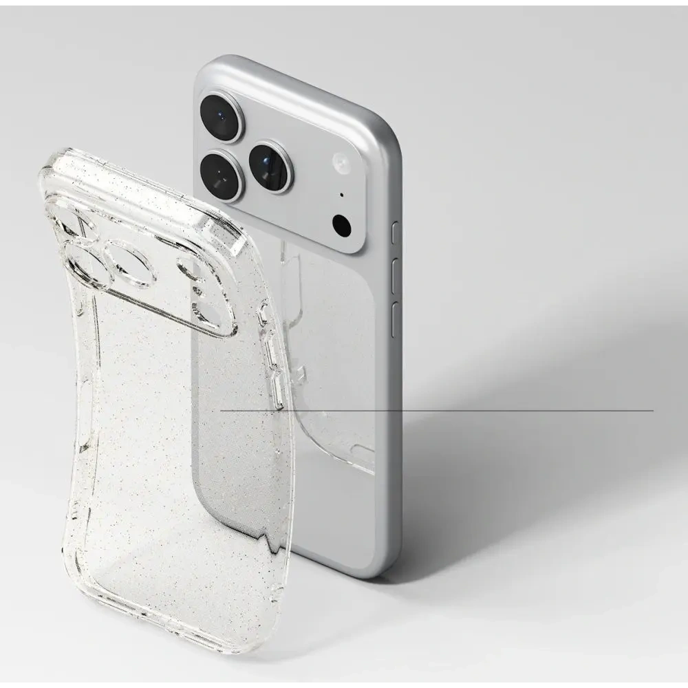 Etui Ringke Air do Apple iPhone 17 Pro Glitter Clear