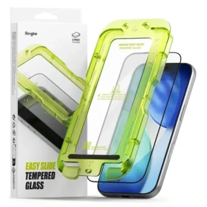 Szkło hartowane Ringke Easy Slide do Apple iPhone 17 Pro Black [2 PACK]