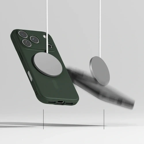 Etui Ringke Onyx Magnetic MagSafe do Apple iPhone 17 Pro Dark Green