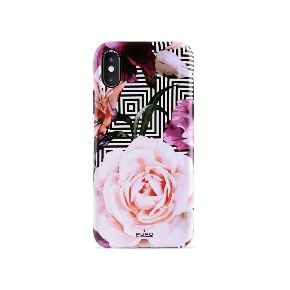 Wholesale PURO Glam Geo Flowers Apple iPhone XS Max (Pink Peonies) - PUR049PNK - {ean13} - Hurt