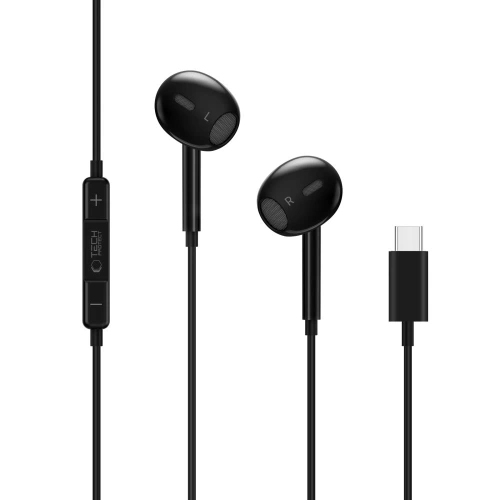 Słuchawki douszne Tech-Protect Ultraboost USB-C Earphone Core G2 Black