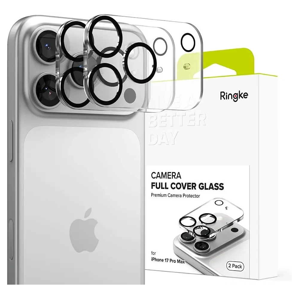 Osłona aparatu Ringke Camera Full Cover do Apple iPhone 17 Pro Max Black [2 PACK]