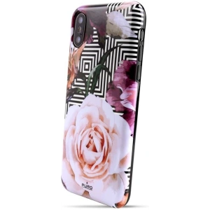 Hurtownia GSM - Etui PURO Glam Geo Flowers Apple iPhone XS/X (Rosen in Pink) - PUR051PNK - {ean13} - Hurt