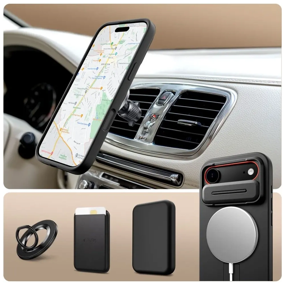 Etui Tech-Protect Kevlar Aura MagSafe do Apple iPhone 17 Air Black