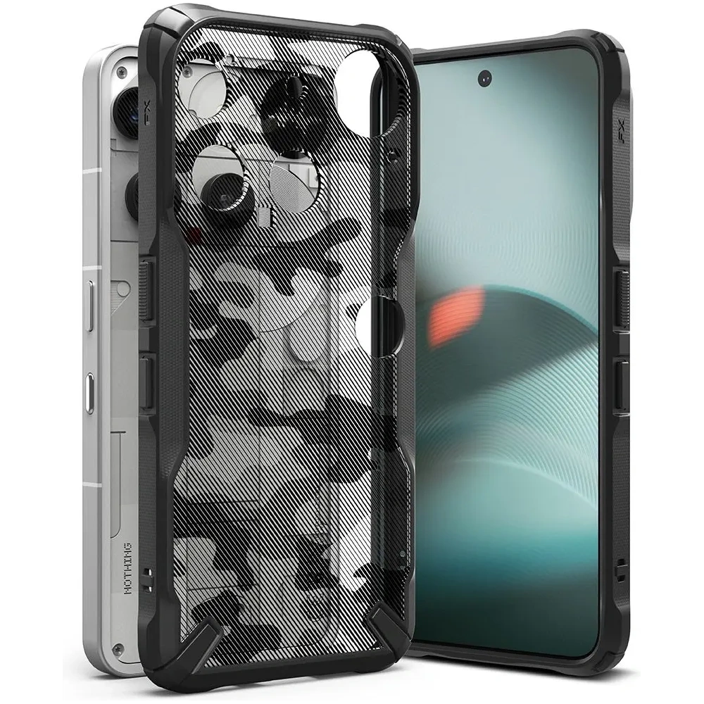 Etui Ringke Fusion-X do Nothing Phone (3) Camo Black