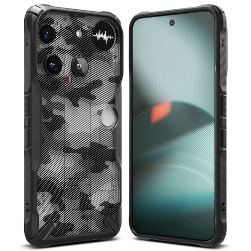 Etui Ringke Fusion-X do Nothing Phone (3) Camo Black