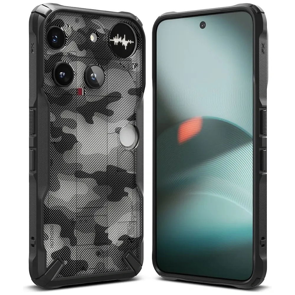 Etui Ringke Fusion-X do Nothing Phone (3) Camo Black