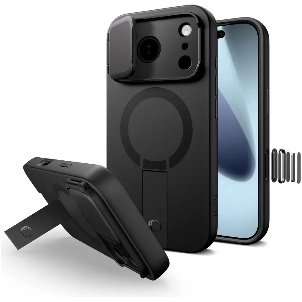 Etui Tech-Protect Kevlar Aura MagSafe do Apple iPhone 17 Pro Max Black