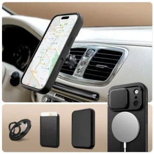 Etui Tech-Protect Kevlar Aura MagSafe do Apple iPhone 17 Pro Max Black