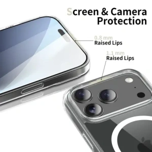 Etui Tech-Protect Flexair Hybrid MagSafe do Google Pixel 10 Pro XL Clear