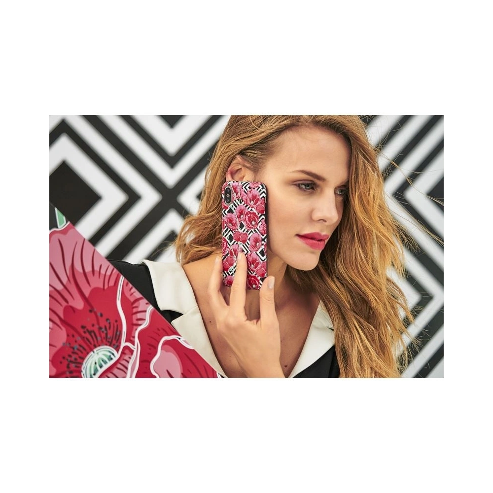 Wholesale PURO Glam Geo Flowers Apple iPhone XS/X (Red Poppies) - PUR050RED - {ean13} - Hurt
