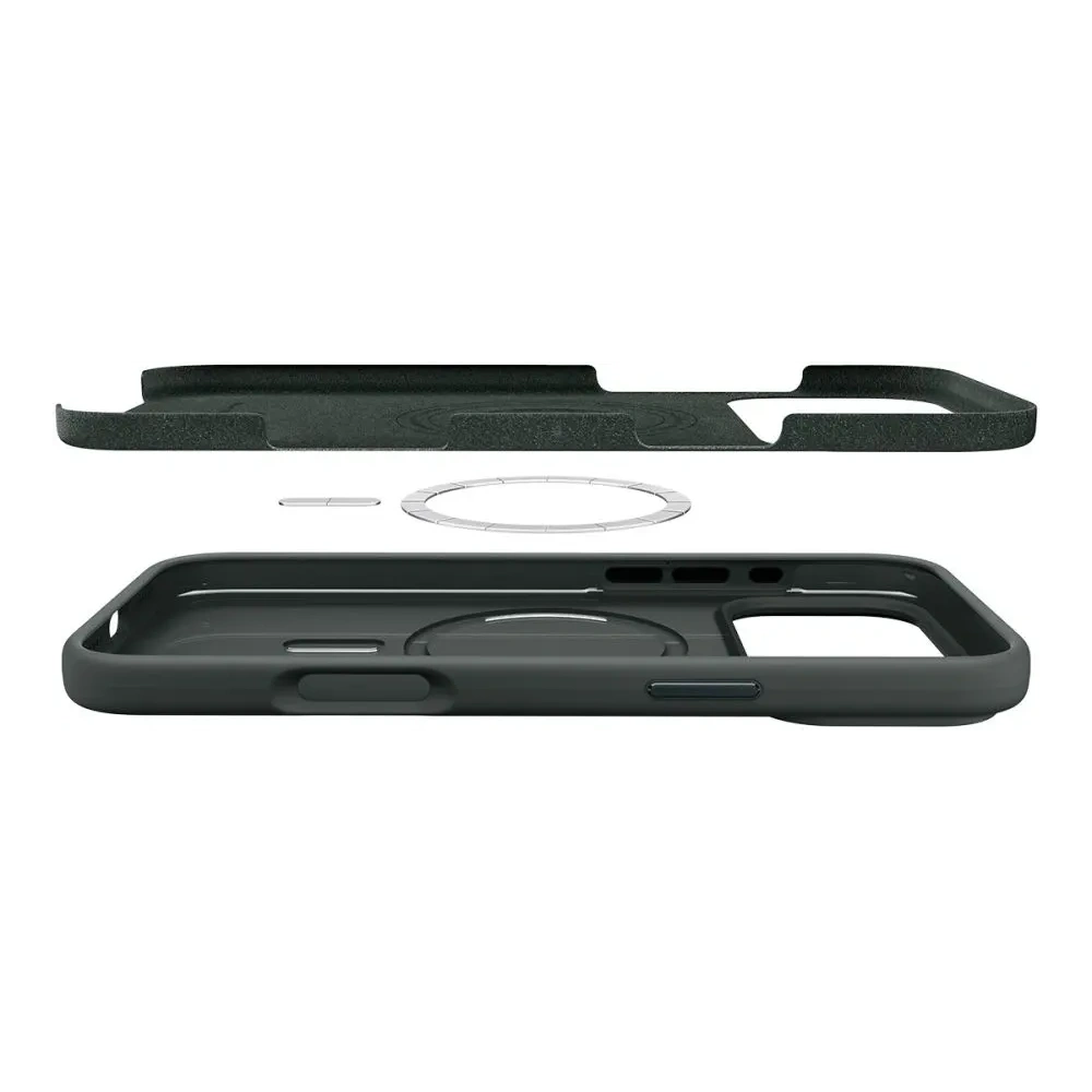 Etui Spigen Silicone Fit Mag MagSafe do Apple iPhone 17 Pro Max Abyss Green