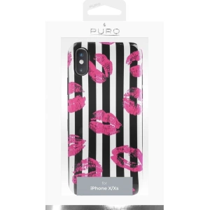 Hurtownia GSM - Etui PURO Glam Miami Stripes Apple iPhone XS/X (Kiss) - PUR052KIS - {ean13} - Hurt