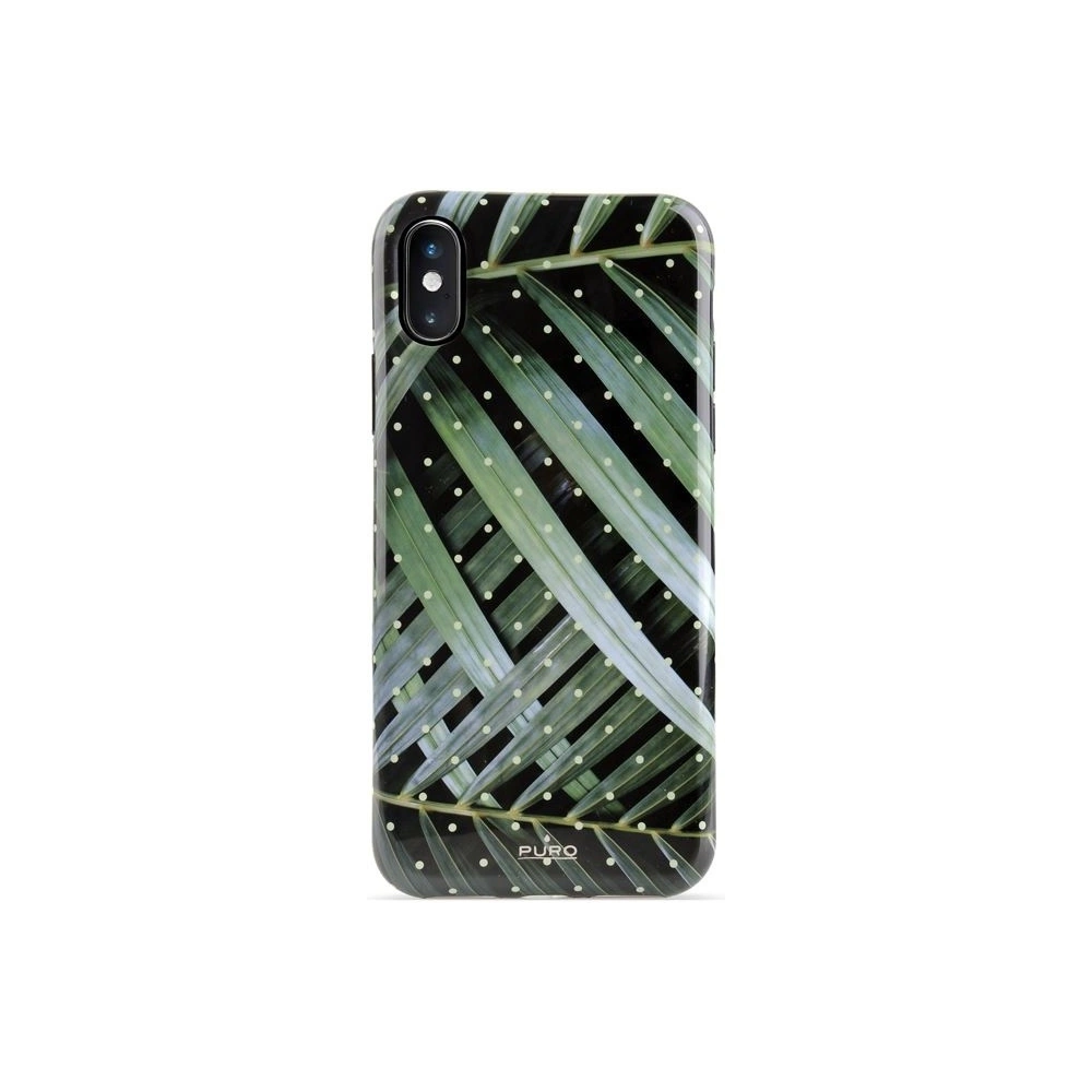 Hurtownia GSM - Etui PURO Glam Tropical Leaves Apple iPhone XS/X (Brilliant Leaves) - PUR053BRILEA - {ean13} - Hurt