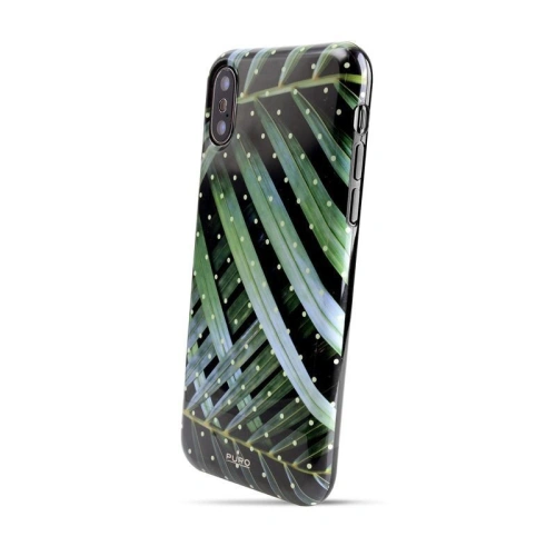Etui PURO Glam Tropical Leaves Apple iPhone XS/X (Brilliant Leaves)