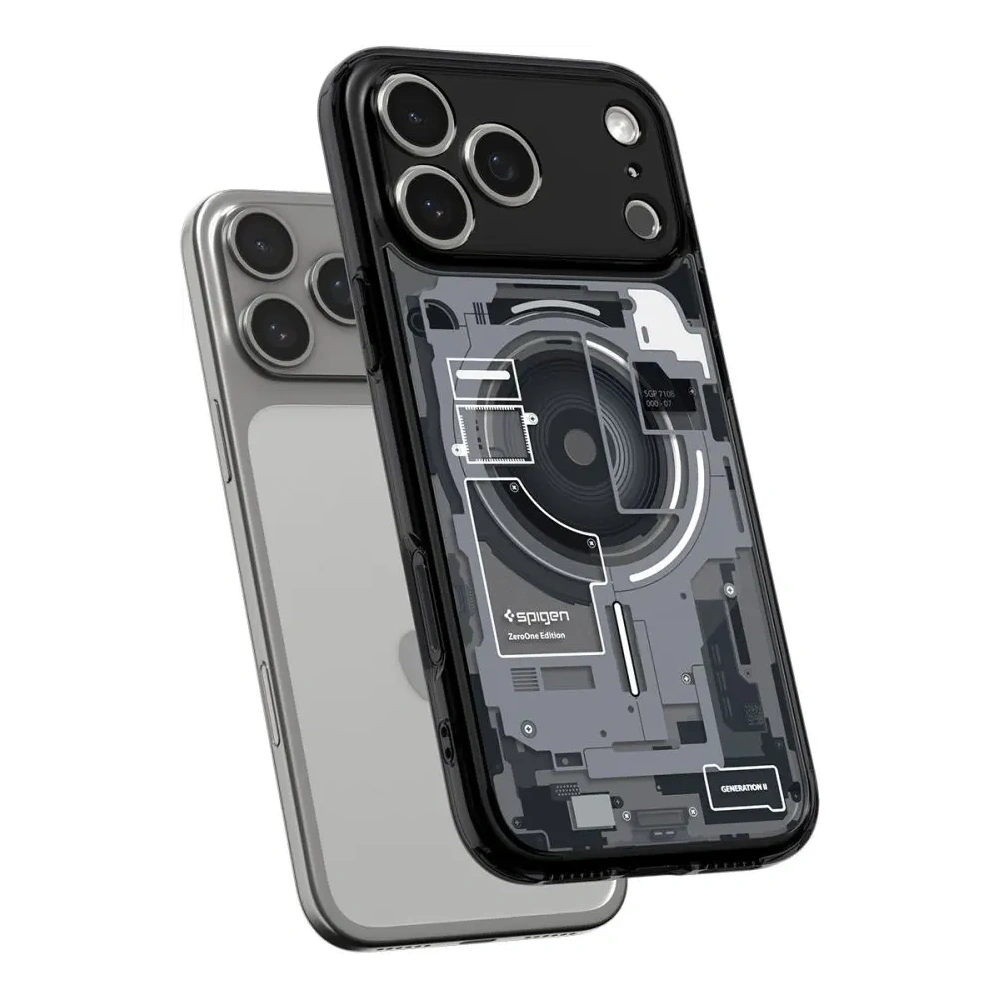 Etui Spigen Ultra Hybrid Mag MagSafe do Apple iPhone 17 Pro Max Zero One Black